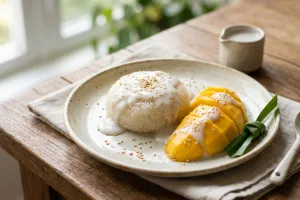 Resep mango sticky rice legit dan gampang buatnya, yuk bawa rasa streetfood Thailand ke dapur!