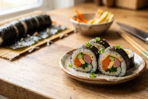 Resep kimbab streetfood ala Korea dari bahan seadanya di kulkas, lezat dan gampang buatnya
