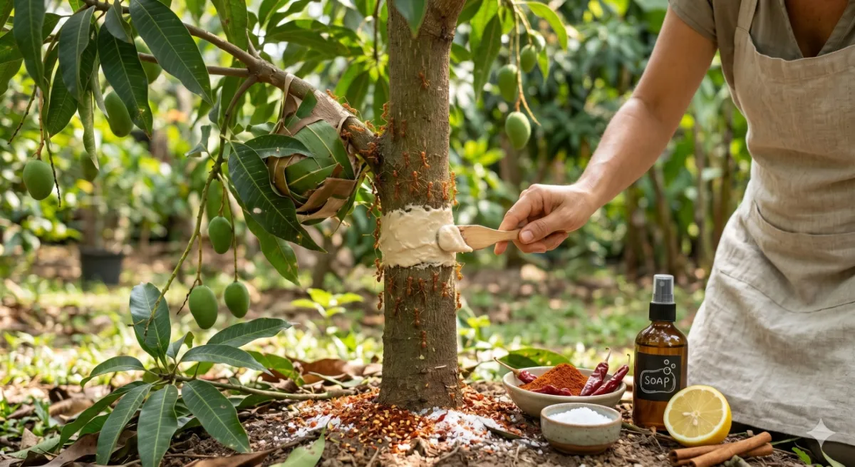 Cara mengusir semut rangrang di pohon buah pakai bahan dapur dan metode fisik