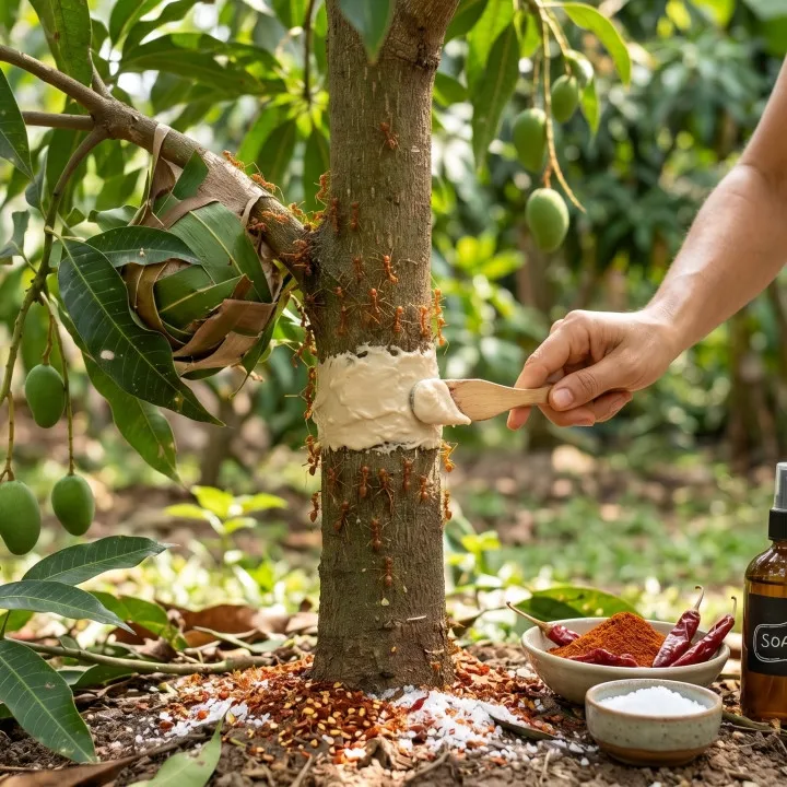 Cara mengusir semut rangrang di pohon buah pakai bahan dapur dan metode fisik