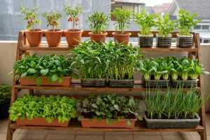 7 Kombinasi sayur cepat panen di satu rak, panen tiap minggu tanpa lahan luas