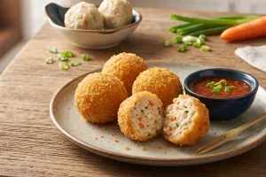 Mau bikin lauk yang bisa jadi camilan? Yuk cobain resep bola-bola ayam tahu yang lezat ini