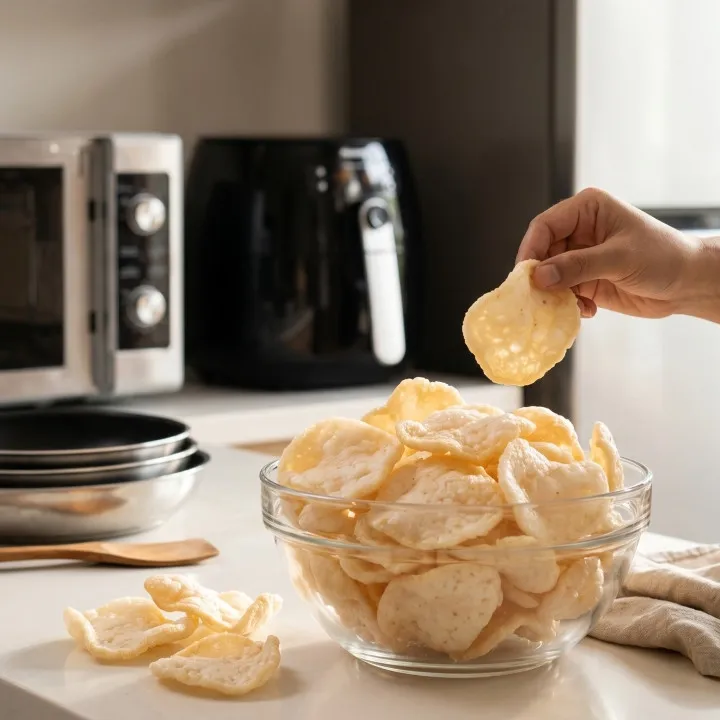 Cara mengatasi kerupuk melempem tanpa dijemur cukup pakai alat dapur