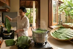3 Cara melayukan daun pisang biar nggak sobek saat dipakai bungkus pepes