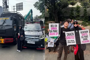 7 Aksi nyata Zaskia Adya Mecca turun langsung ke demo Bundaran HI, bawa 3 ambulans dan logistik