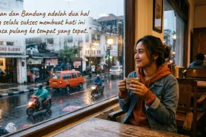 50 Quotes hujan di Bandung yang estetik untuk caption Instagram 2026