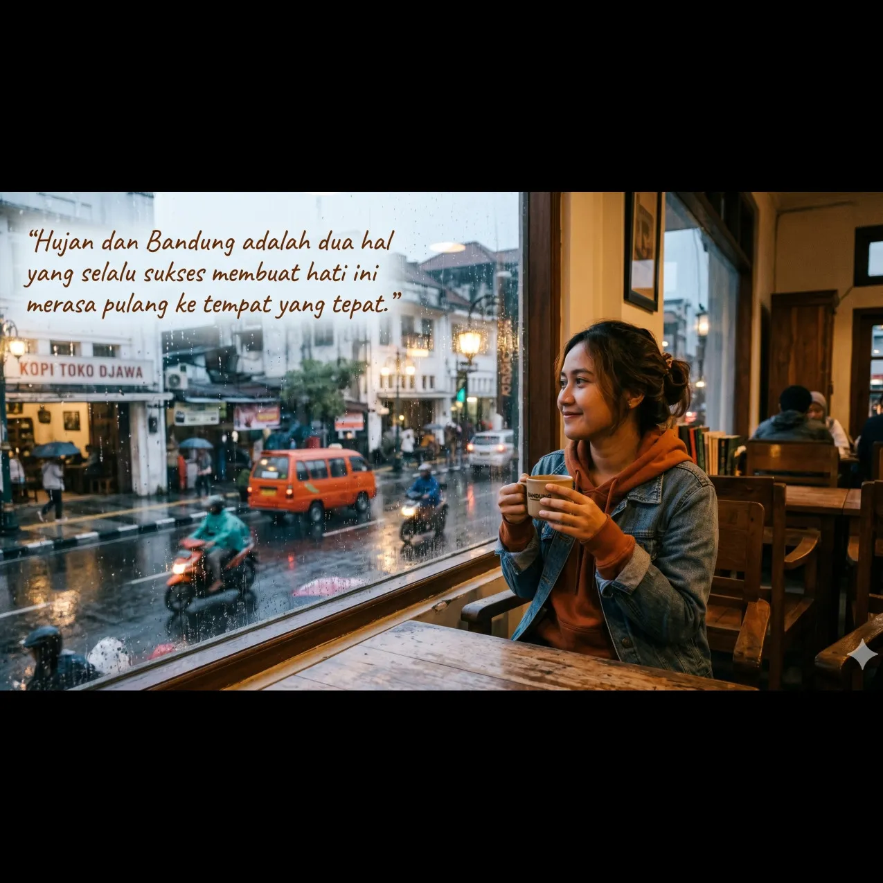 50 Quotes hujan di Bandung yang estetik untuk caption Instagram 2026