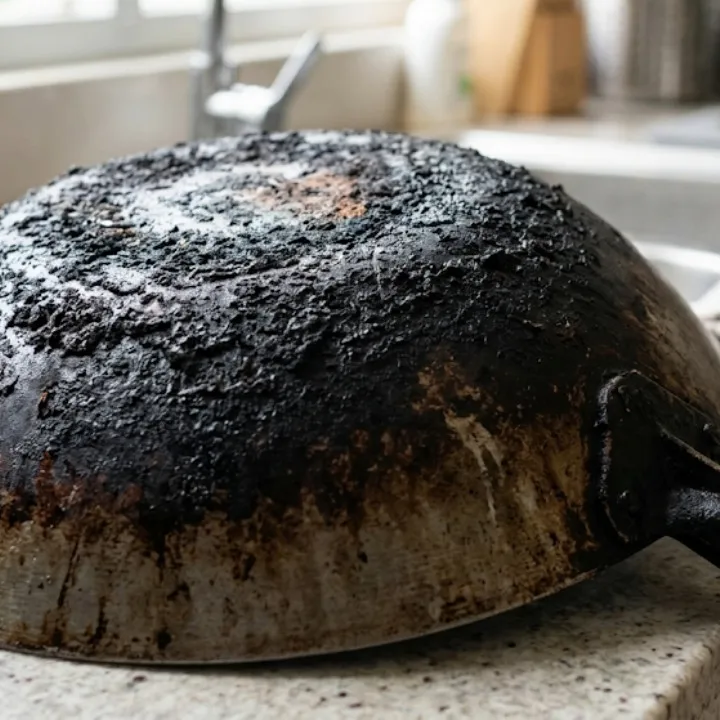 Pantat wajan gosong dan penuh kerak? coba 2 bahan dapur ini sebelum beli pembersih khusus