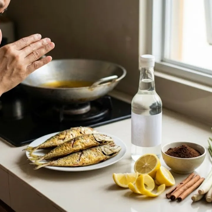 Kenapa bau amis goreng ikan bisa bertahan seharian dan cara mengatasinya dengan bahan alami