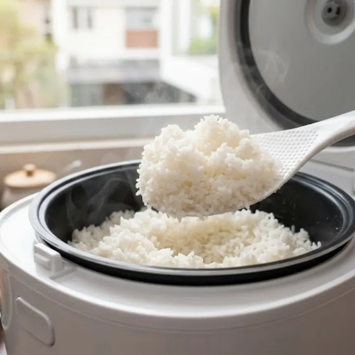 Kalau nasi sering jadi kerak di rice cooker, coba kebiasaan sederhana ini setelah tombol warm menyala