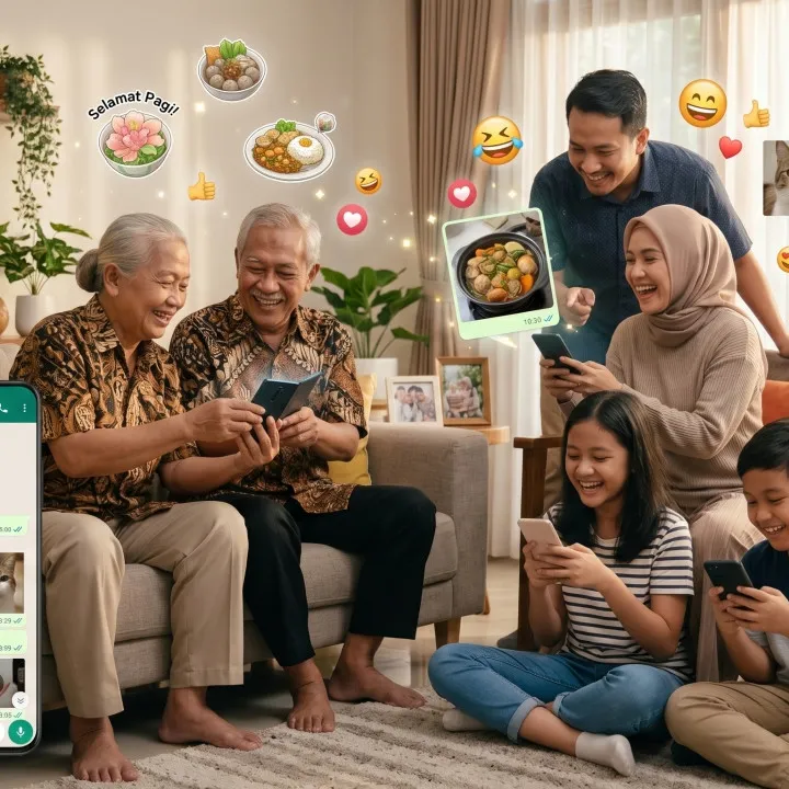 100 Nama grup WhatsApp keluarga terlucu 2026 yang bikin anggota betah chatting