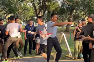 Ajudan lari tanpa nomor dada saat MJM 2026 bikin Danrem dan marshall salah paham, Korem klarifikasi