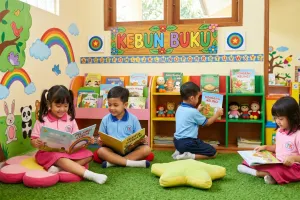 50 Ide nama perpustakaan mini Taman Kanak-Kanak yang seru, ceria, dan mudah diingat
