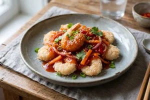 Resep udang tepung asam manis yang minim minyak, rasa tetap lezat dan lebih sehat dari versi biasa