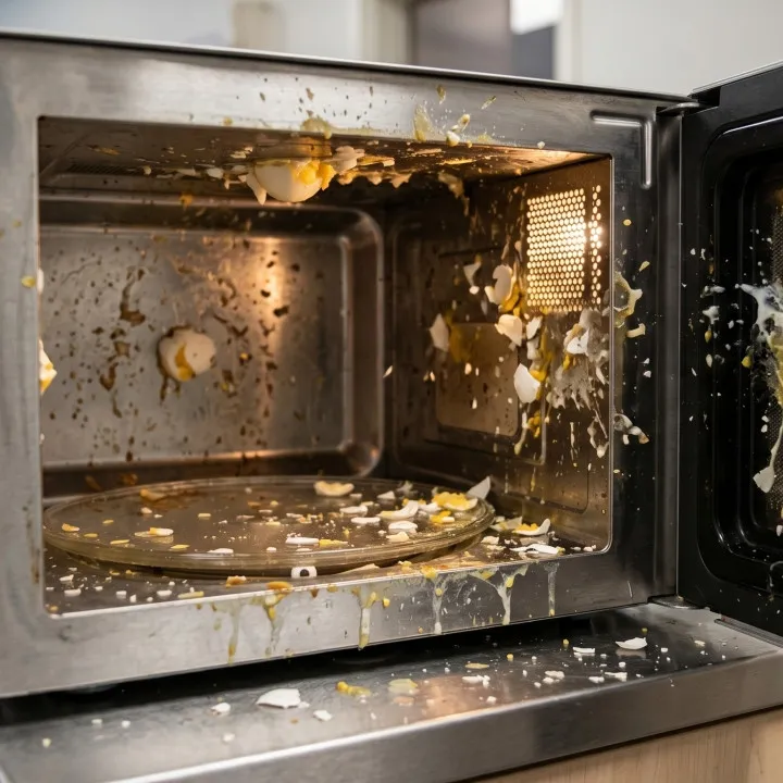 Rebus telur di microwave kantor jangan sampai meledak, ini caranya yang tepat dan aman
