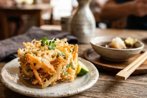 Resep kakiage krispi mirip bakwan sayur ala resto udon, rasanya mantab dan bikinnya gampang