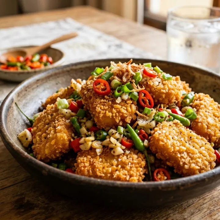 Resep nugget cabe garam sederhana, gurih pedas dan siap saji dalam 15 menit