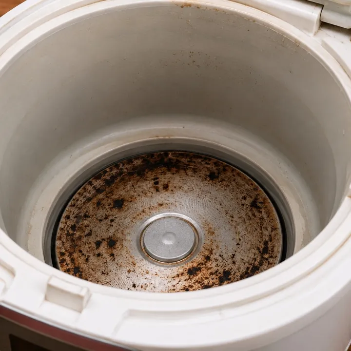Cara membersihkan kerak pemanas rice cooker yang bisa bikin nasi cepat basi