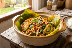 Cara membuat botok kelapa teri yang enak tanpa perlu bungkus daun