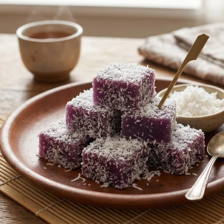 Resep kue basah ongol-ongol ubi ungu gurih manis anti gagal