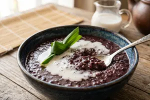 Cara membuat bubur ketan hitam kental yang praktis dan hemat gas