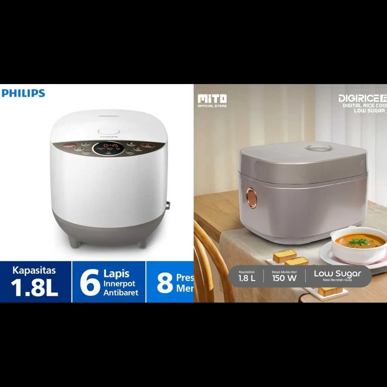 5 Rekomendasi digital rice cooker terbaik, hasil nasinya enak, hemat, dan lebih sehat dari yang biasa
