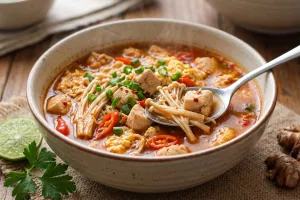 Resep seblak diet ayam jamur enoki yang gurih, rendah kalori tapi tetap nagih
