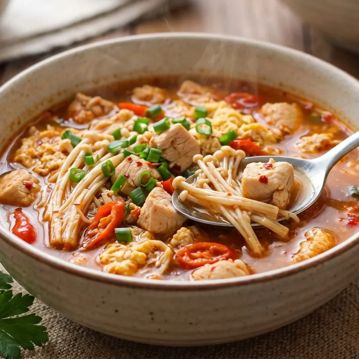 Resep seblak diet ayam jamur enoki yang gurih, rendah kalori tapi tetap nagih