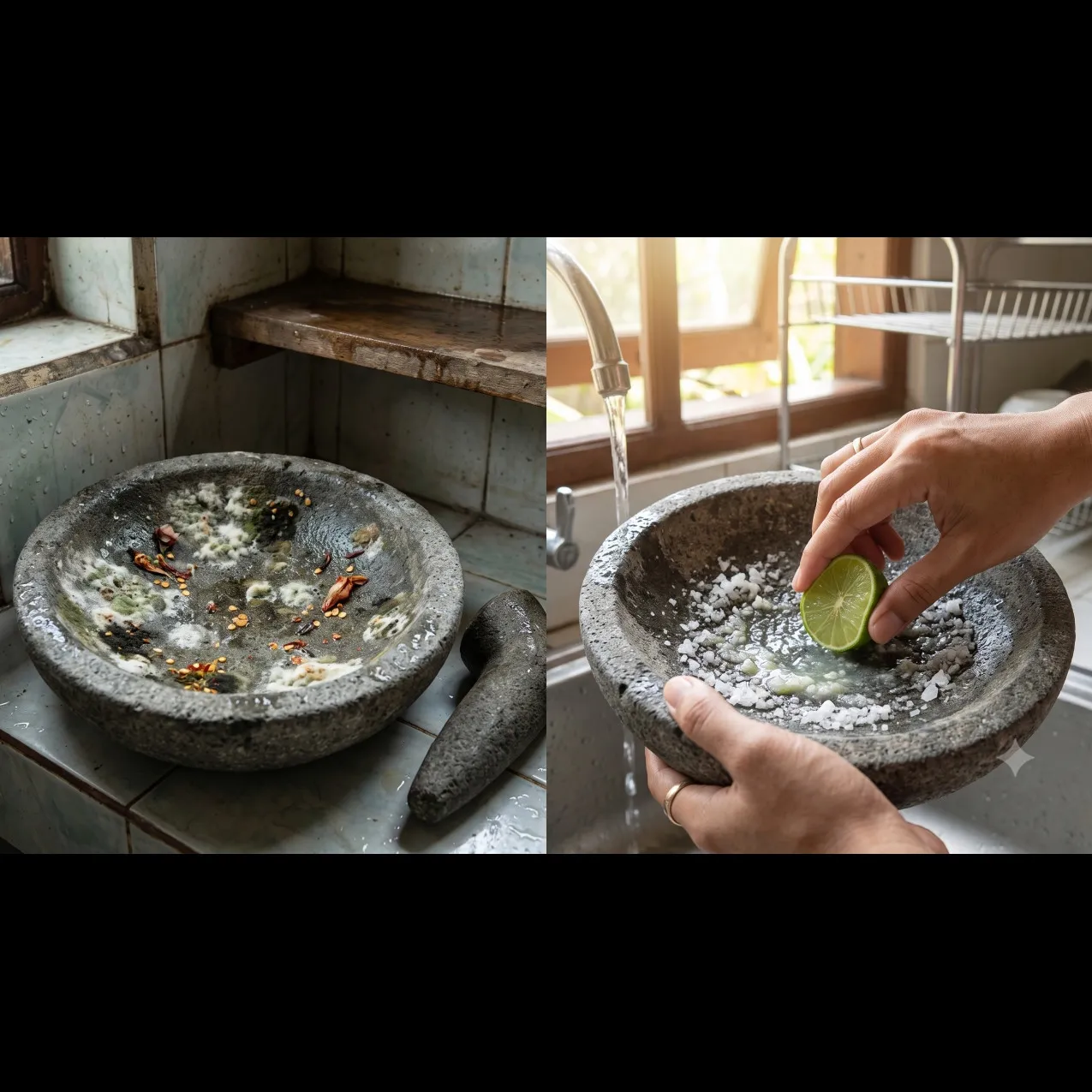 Jangan langsung dibuang! Ini alasan cobek batu mudah berjamur dan cara mengatasinya