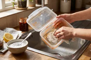 Nggak usah dibuang, ini hack mengatasi kotak makan yang bau sambal terasi