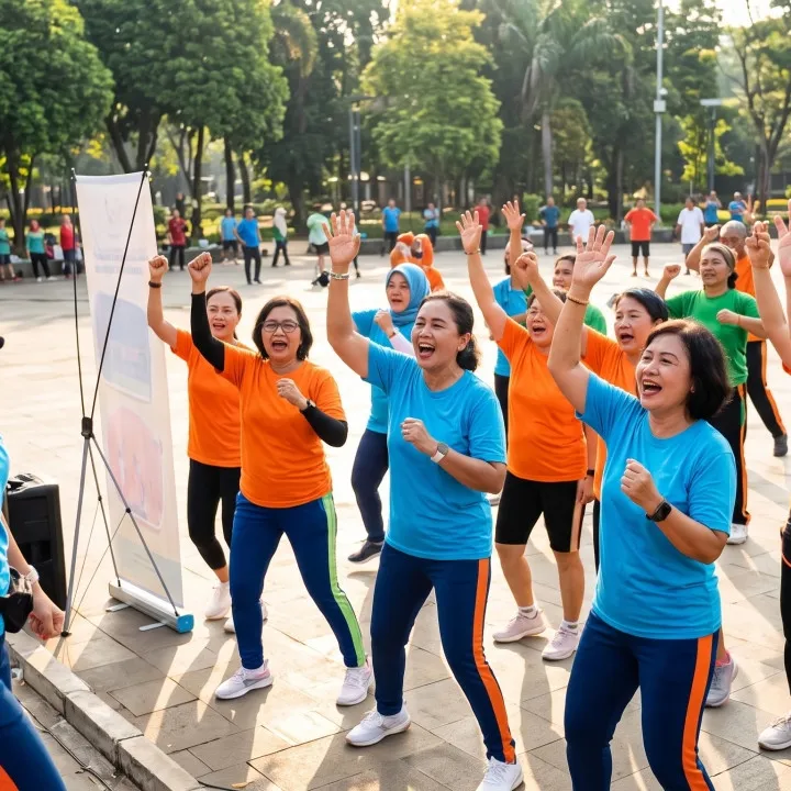 7 Contoh teks yel-yel komunitas senam paling enerjik dan seru terbaru