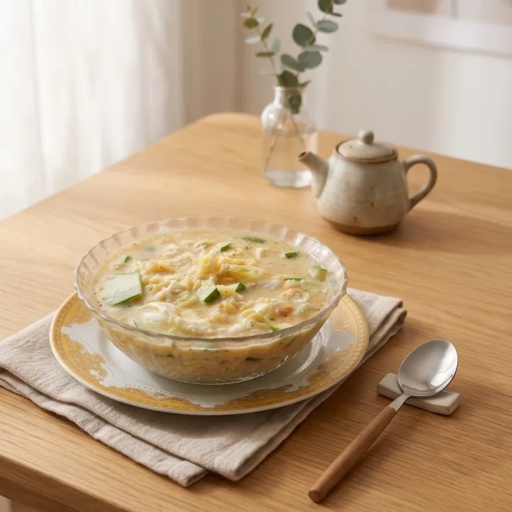 Cara bikin mi instan kuah creamy dengan Greek yoghurt, gurih tanpa santan dan tetap segar