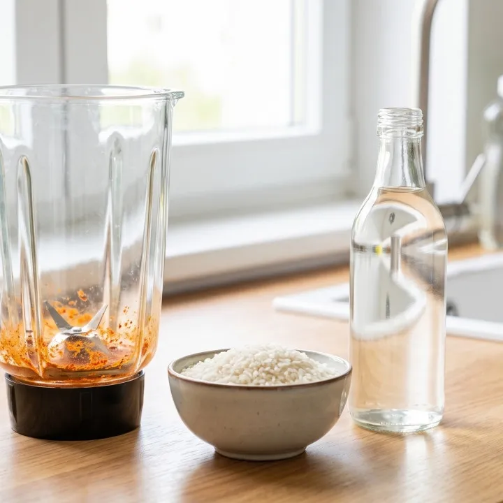 Trik menghilangkan bau blender dengan cuka dan beras, cocok untuk bekas bumbu dan sambal