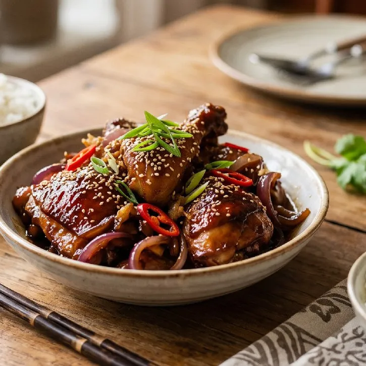Resep ayam kecap sederhana tapi rasa tetap bintang lima, masaknya gampang dan lezatnya boleh diadu