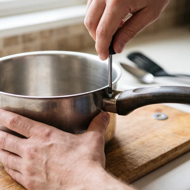 Cara aman memperbaiki gagang panci goyang biar memasak lebih tenang