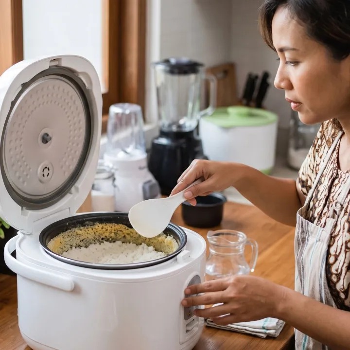 Cara mengatasi rice cooker yang nasi cepat kering di bagian pinggir