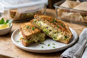 Resep sandwich tuna dan avocado untuk mealprep bekal kantor, tinggal panasin microwave langsung lezat