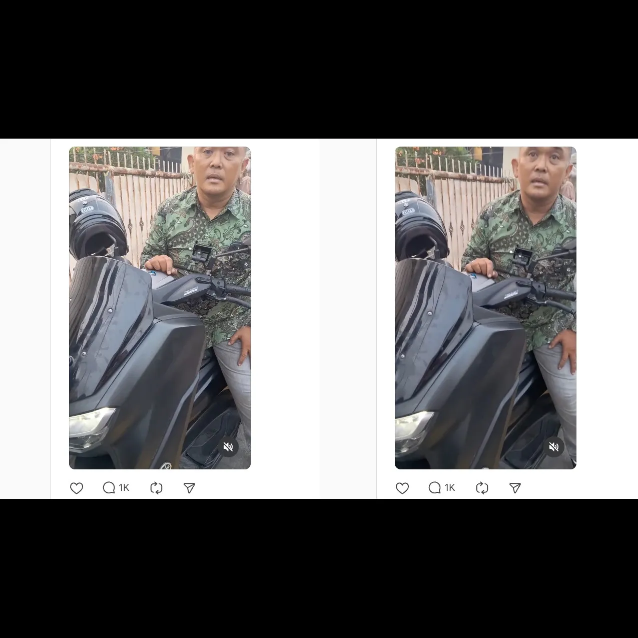 Berlaku salah motoran di trotoar, pria ini super pede ngaku anggota TNI saat ditegur warga