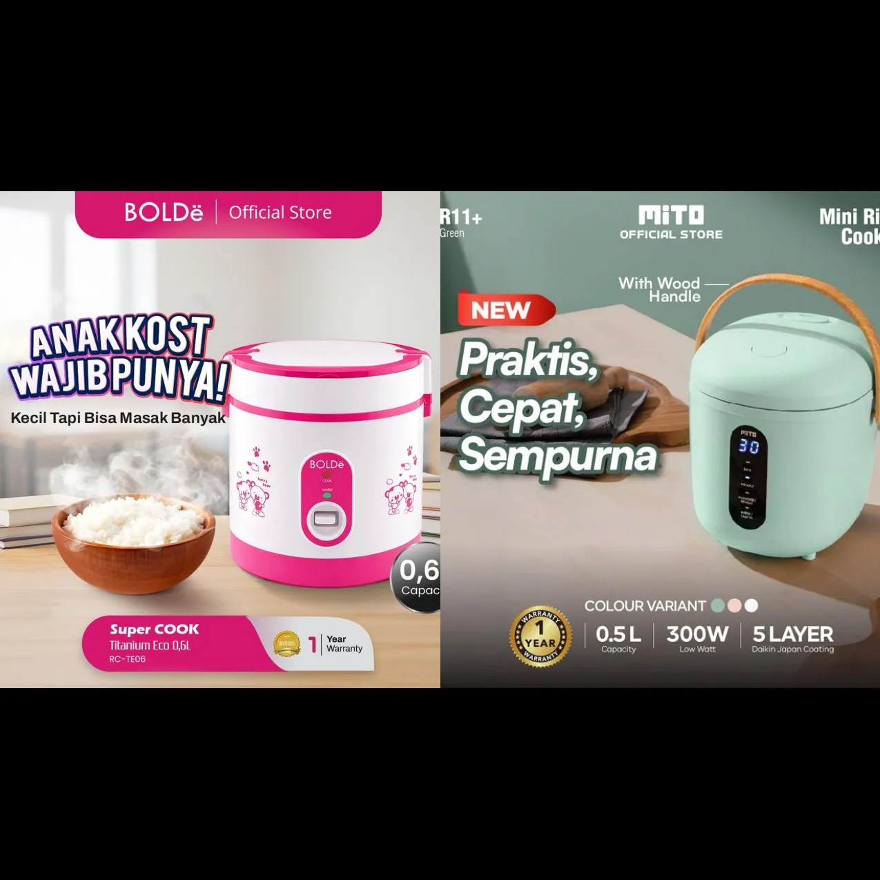 5 Rekomendasi rice cooker kecil terbaik, hemat listrik, murah, dan reviewnya bagus