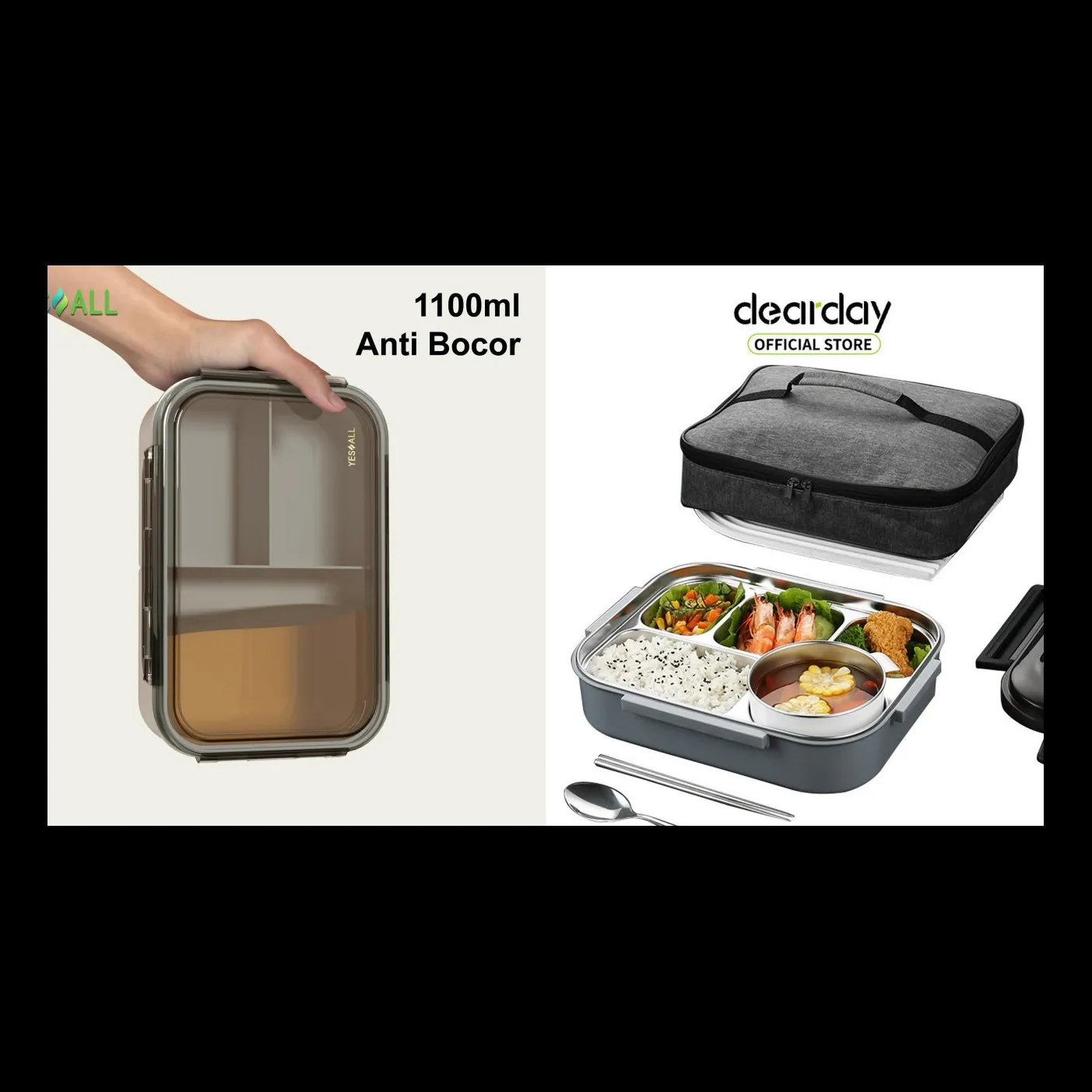 5 Rekomendasi kotak makan aesthetic yang reviewnya bagus, cocok untuk bekal dan anti tumpah