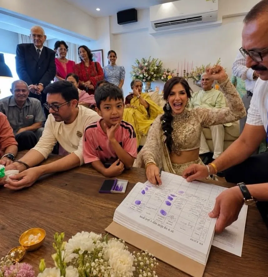 Aamir Khan lepas status duda, nikahi Gauri Spratt secara sederhana dan sakral di rumah