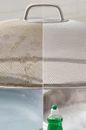 Banyak yang keliru, membersihkan saringan tudung saji stainless steel ternyata tak perlu disikat keras