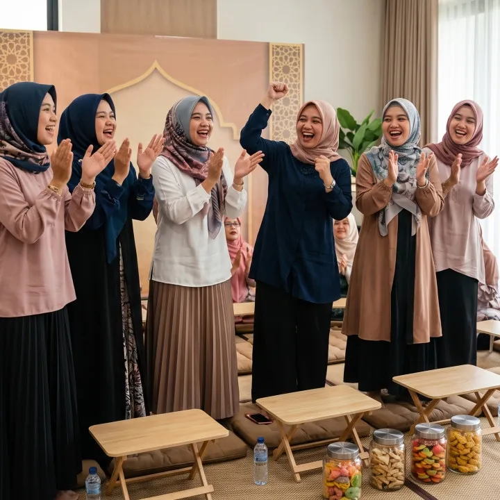 9 Teks yel-yel ibu-ibu pengajian kreatif 2026, singkat dan cepat hafal