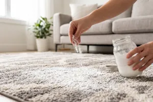 Nggak perlu disikat, ini bahan dapur yang ampuh basmi bau apek di karpet
