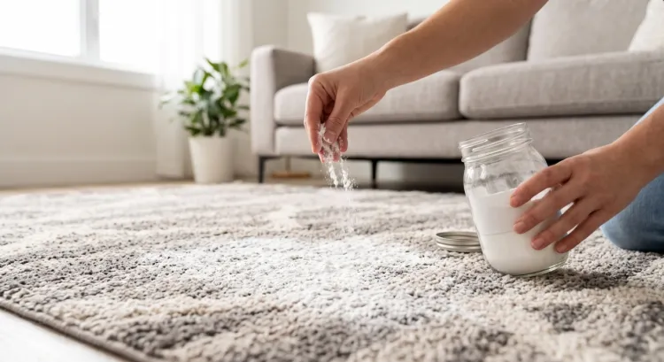 Nggak perlu disikat, ini bahan dapur yang ampuh basmi bau apek di karpet