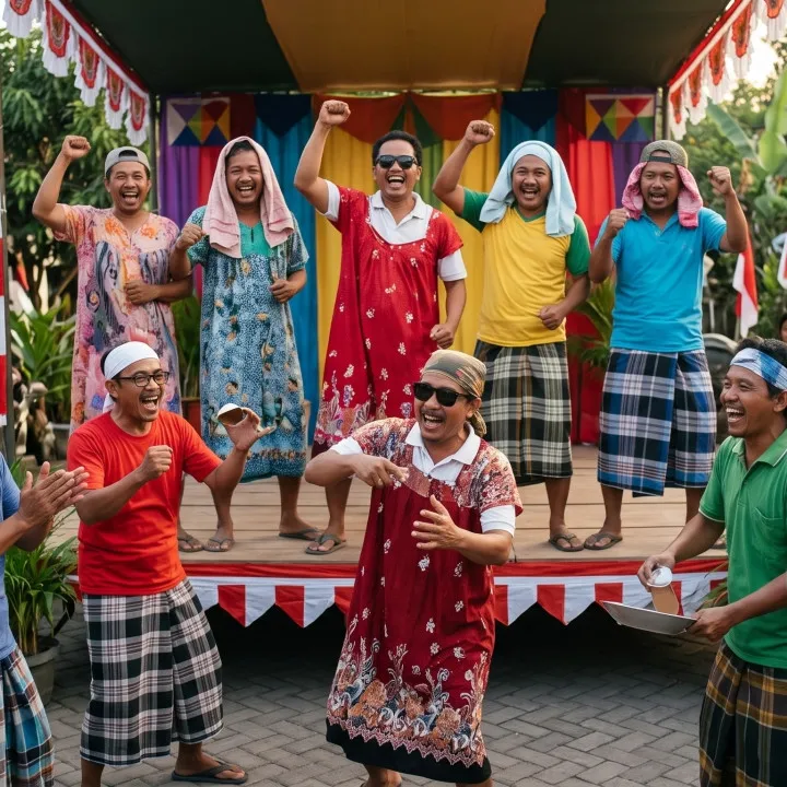 9 Contoh yel-yel bapak-bapak 17 Agustus yang lucu dan mengocok perut 2026
