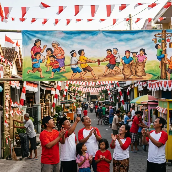 50 Slogan dan kata-kata penyemangat lomba Agustusan 2026 paling bakar semangat