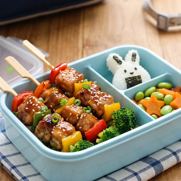 Resep sate teriyaki ala Jepang untuk kotak makan anak ke sekolah, enak, sehat, plus bergizi