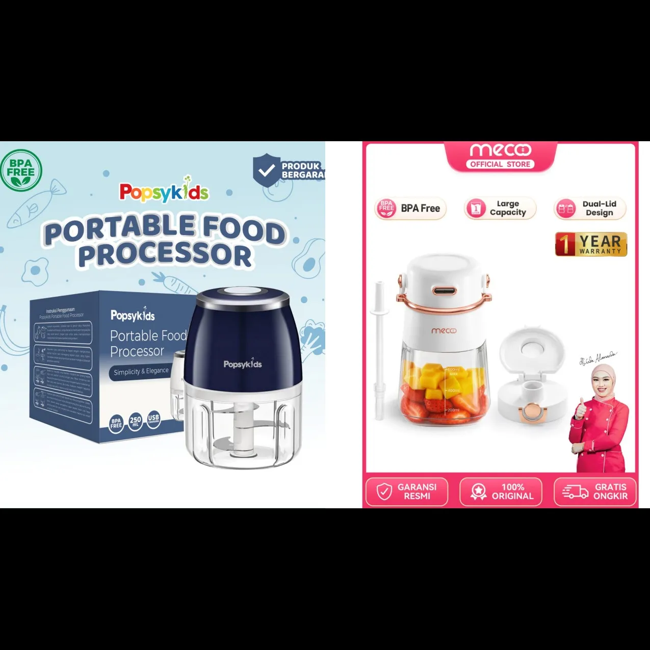 5 Rekomendasi blender MPASI portabel yang bagus dan murah, tahan lama dan mudah dibersihkan
