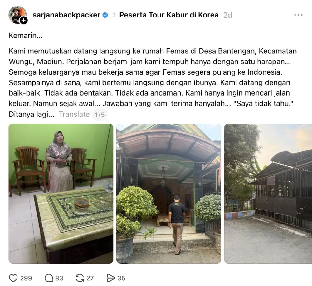 Peserta tour kabur di Korea © 2026 Peserta tour kabur di Korea © 2026
